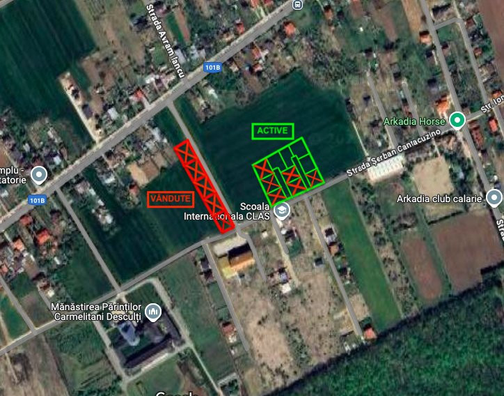 Snagov- Ciofliceni, loturi de casă între 502mp-536mp, Șerban Cantacuzino!
