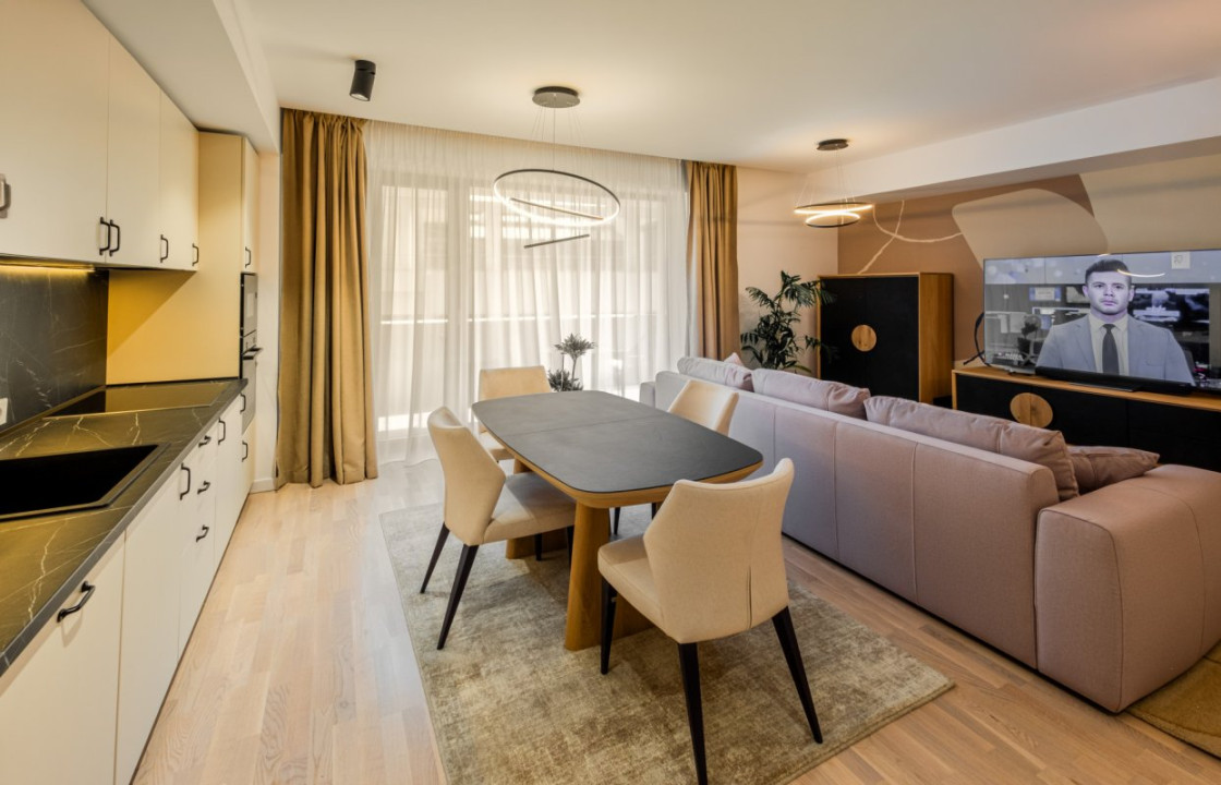 Impecabil! 4 cam mobilate modern & lux, 123mp, prima inchiriere!