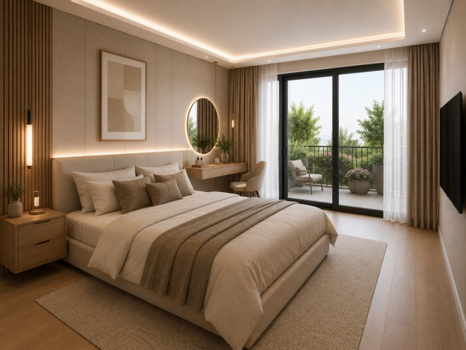 APARTAMENT 3 CAMERE IN COMPLEX CU PREMIU DE ARHITECTURA, PARC PRIVAT, LAC 