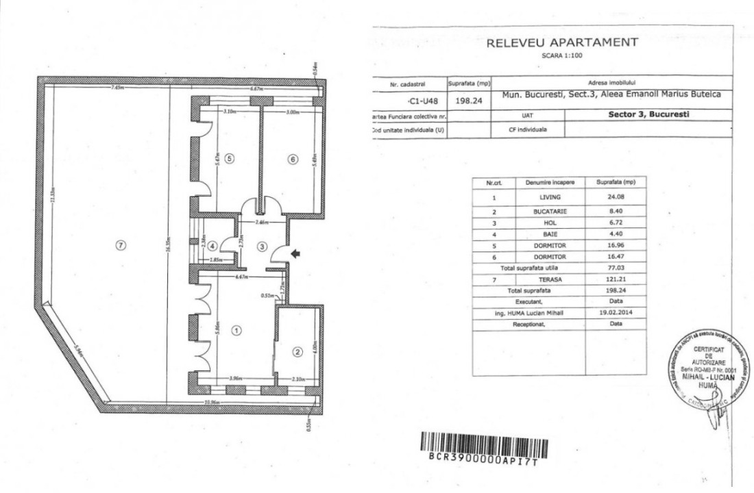 Penthouse spectaculos - 3 camere cu terasa 121 mp | Dristor – Vitan 