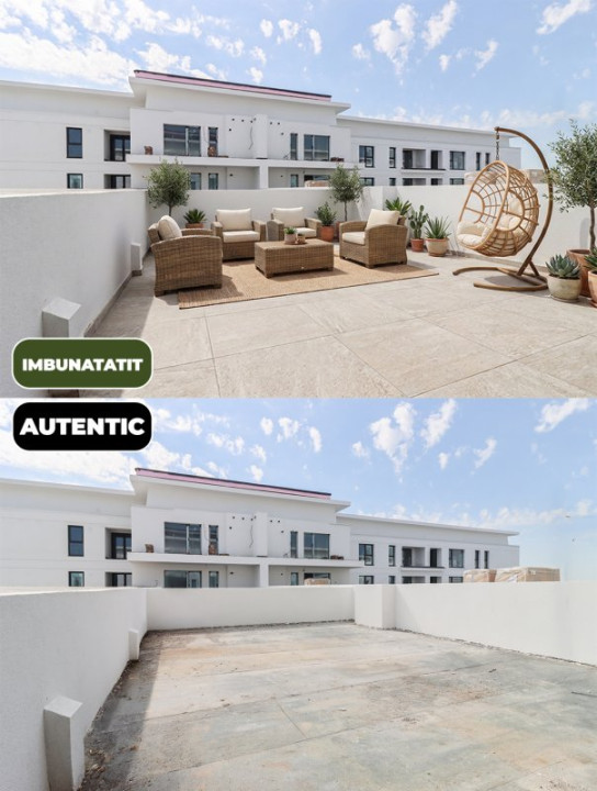 2 camere , bloc nou High Garden East, terasă panoramica 49 mp 