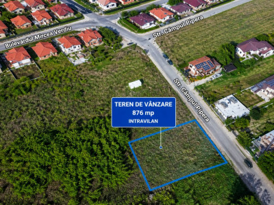 Teren intravilan 876 mp | deschidere 25 ml | zonă Pipera