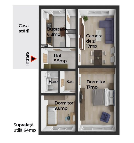 Aproape de parc! 3 camere decomandate, dupa gustul tau!