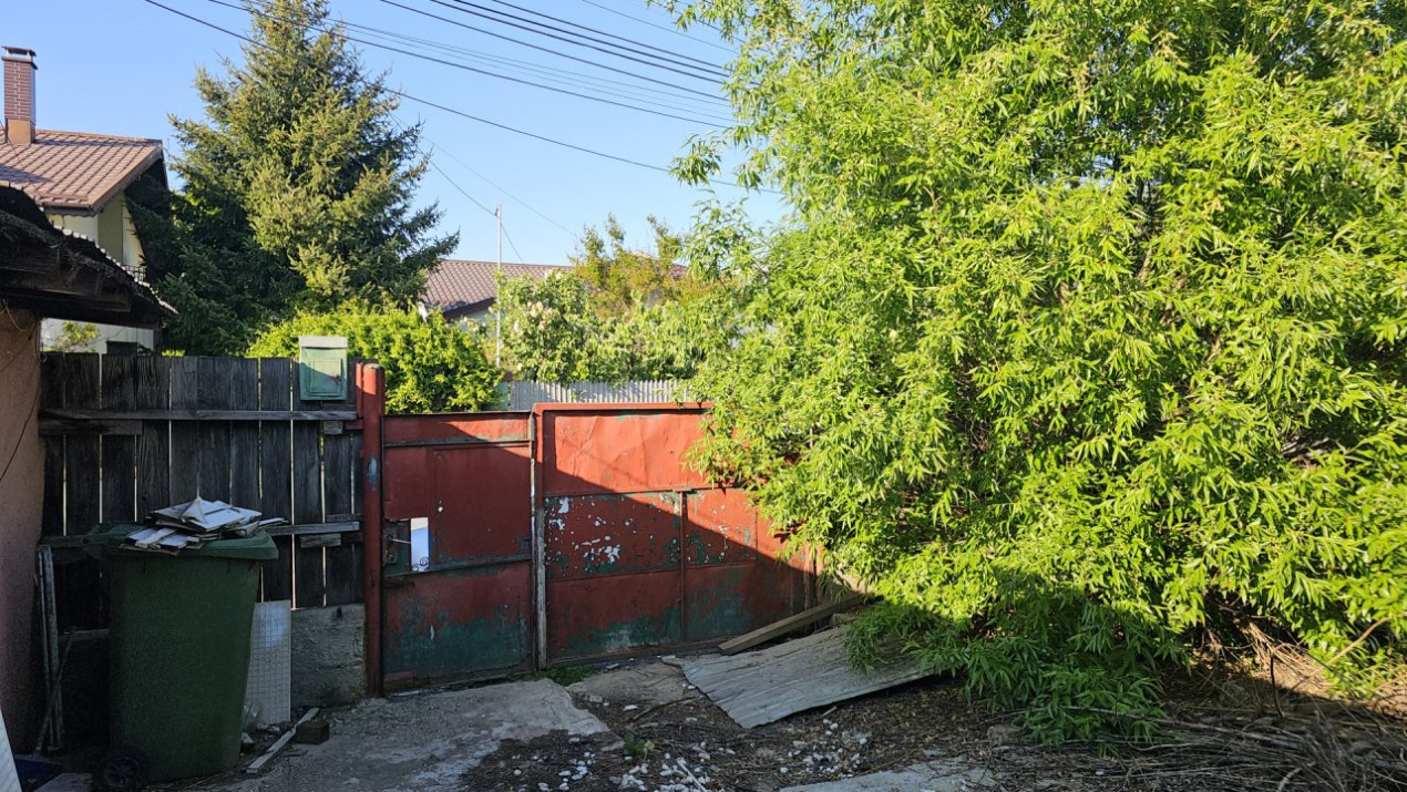 Popești Leordeni, teren 203mp cu casă demolabila/renovabila, singur curte