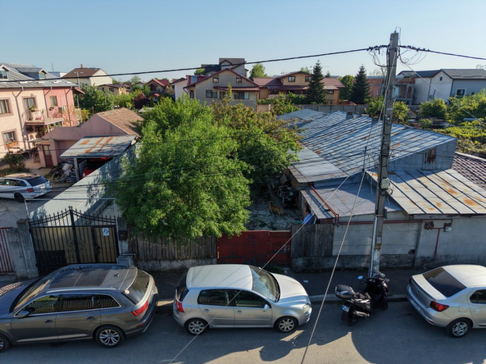 Popești Leordeni, teren 203mp cu casă demolabila/renovabila, singur curte