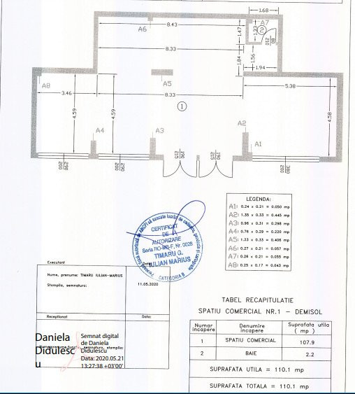 Spatiu comercial 110 mp vitrina 13m Militari Residence-Tineretului doua intrari 