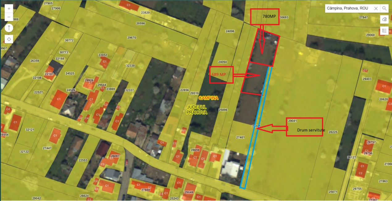 Câmpina – Teren intravilan 689 mp, ideal pentru casă