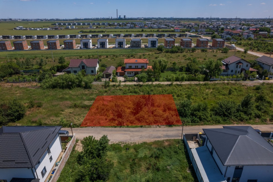 DOMNESTI - FORTULUI, TEREN CONSTRUCTII 407 MP, FRONT 26 M !