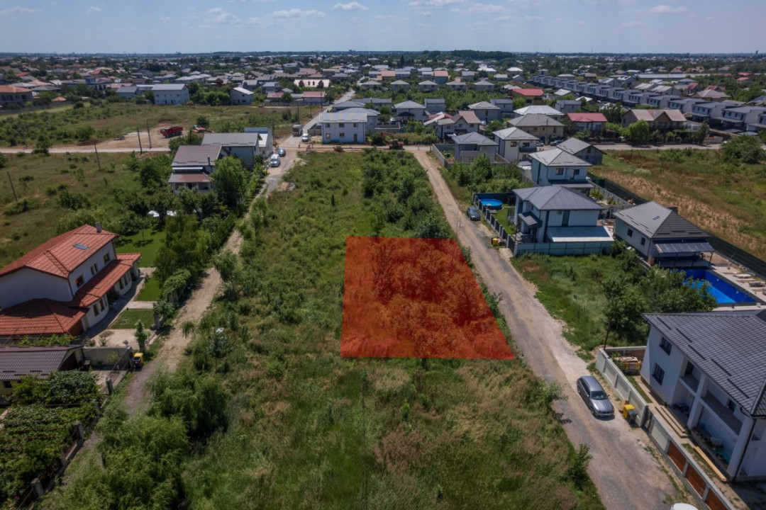 DOMNESTI - FORTULUI, TEREN CONSTRUCTII 407 MP, FRONT 26 M !