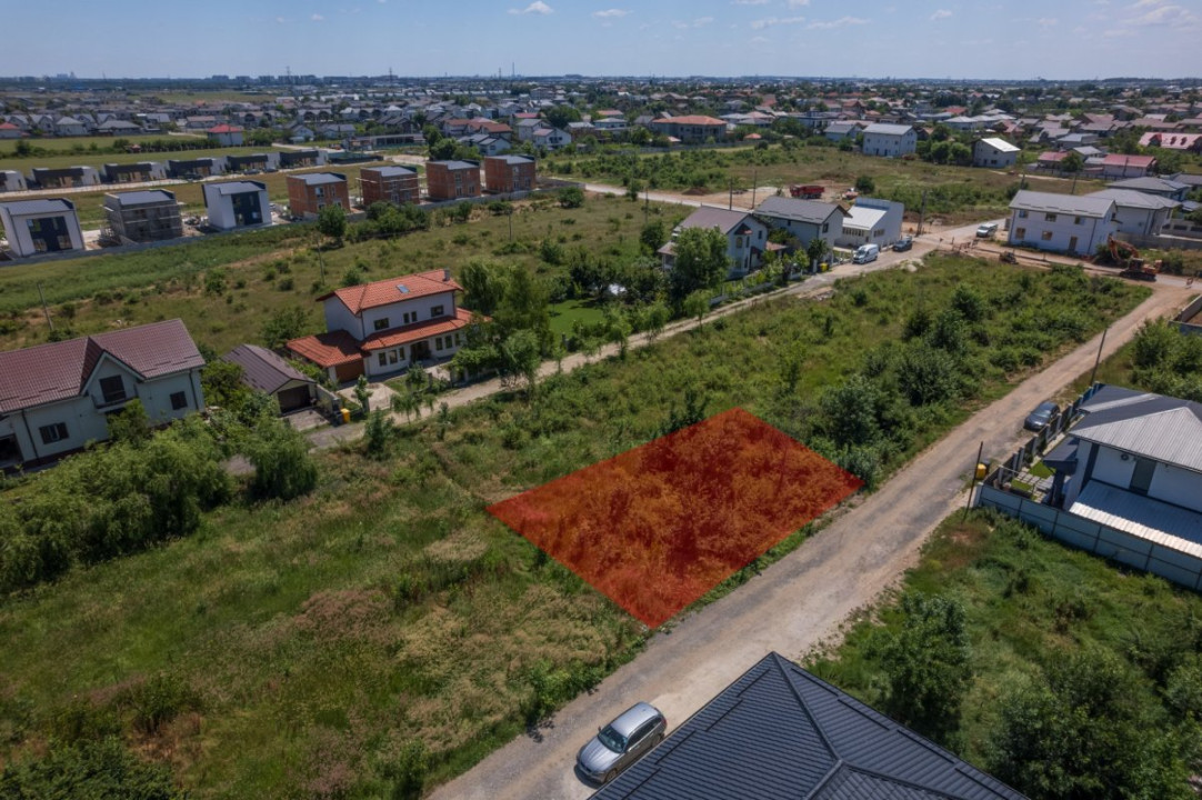 DOMNESTI - FORTULUI, TEREN CONSTRUCTII 407 MP, FRONT 26 M !