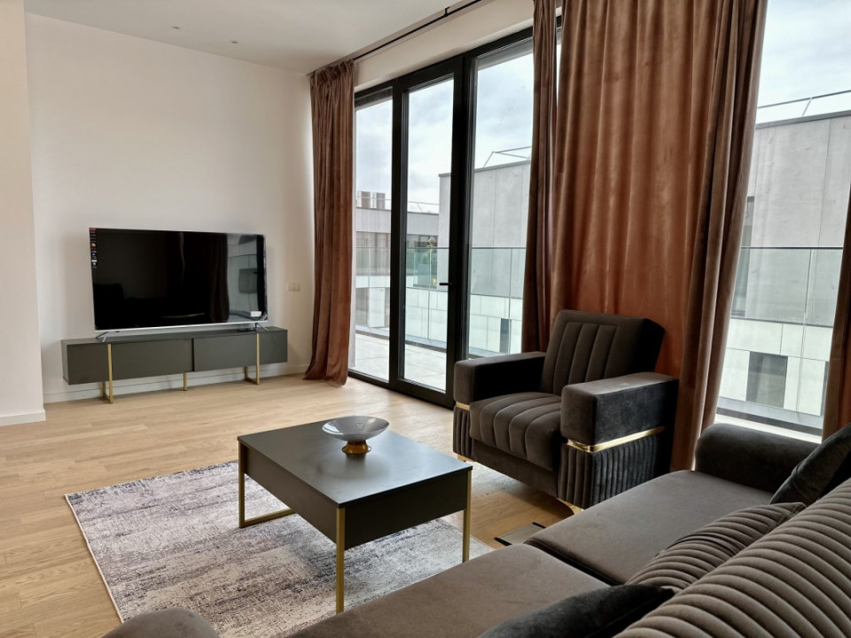 Penthouse de închiriat în WIN Herăstrău | 5 cam | Terasă panoramică | 2 locuri 