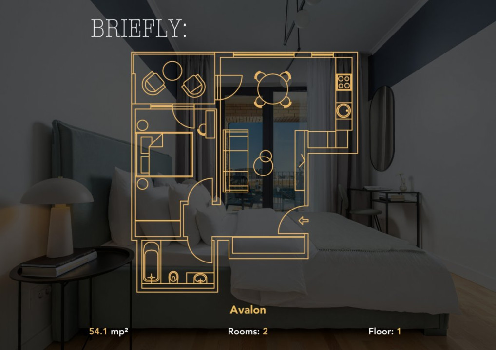 Apartament 2 Camere Avalon Estate Pipera | Mobilat | Ready-to-Move | Urbanesq