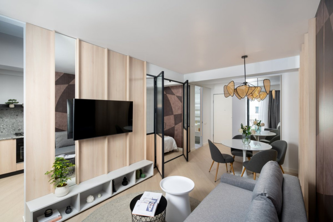 Cortina North Pipera Ready to move by Urbanesq | Smart 1BR & Parking  TVA INCLUS