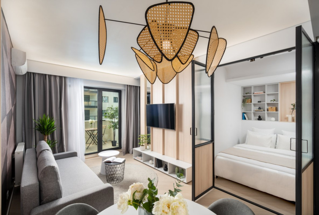 Cortina North Pipera Ready to move by Urbanesq | Smart 1BR & Parking  TVA INCLUS