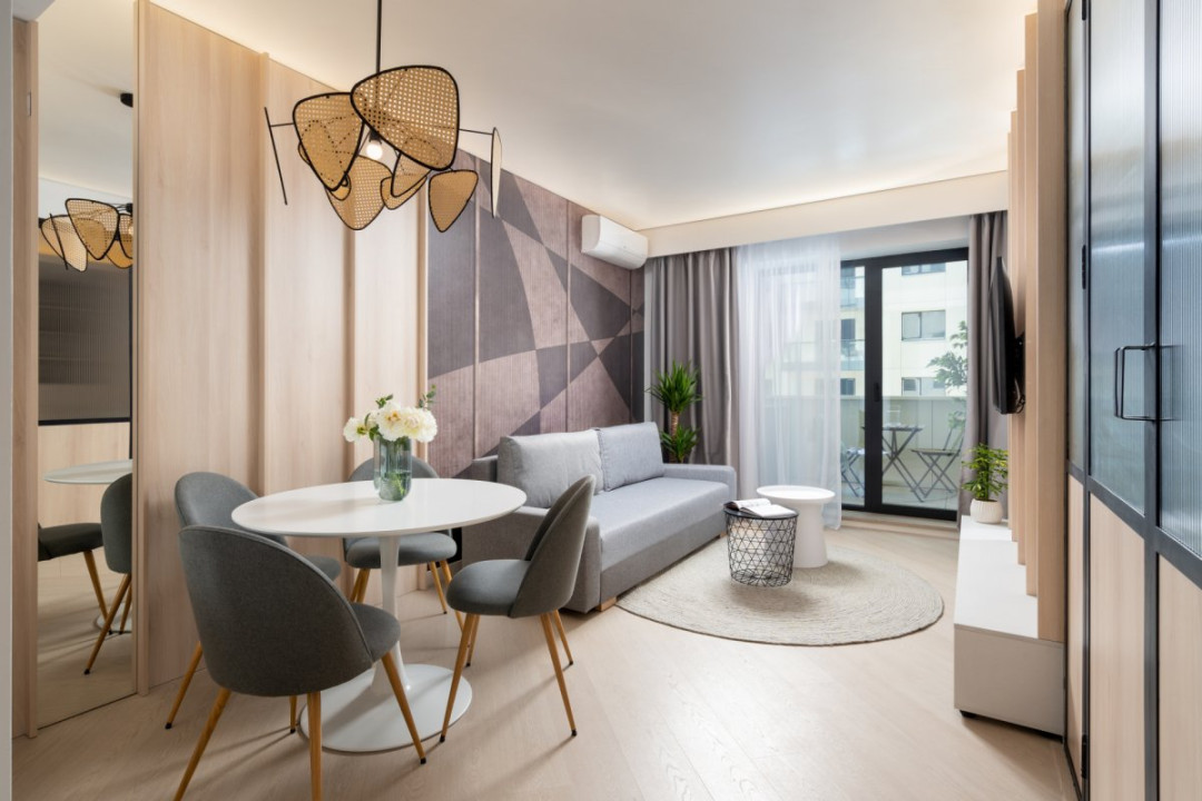 Cortina North Pipera Ready to move by Urbanesq | Smart 1BR & Parking  TVA INCLUS
