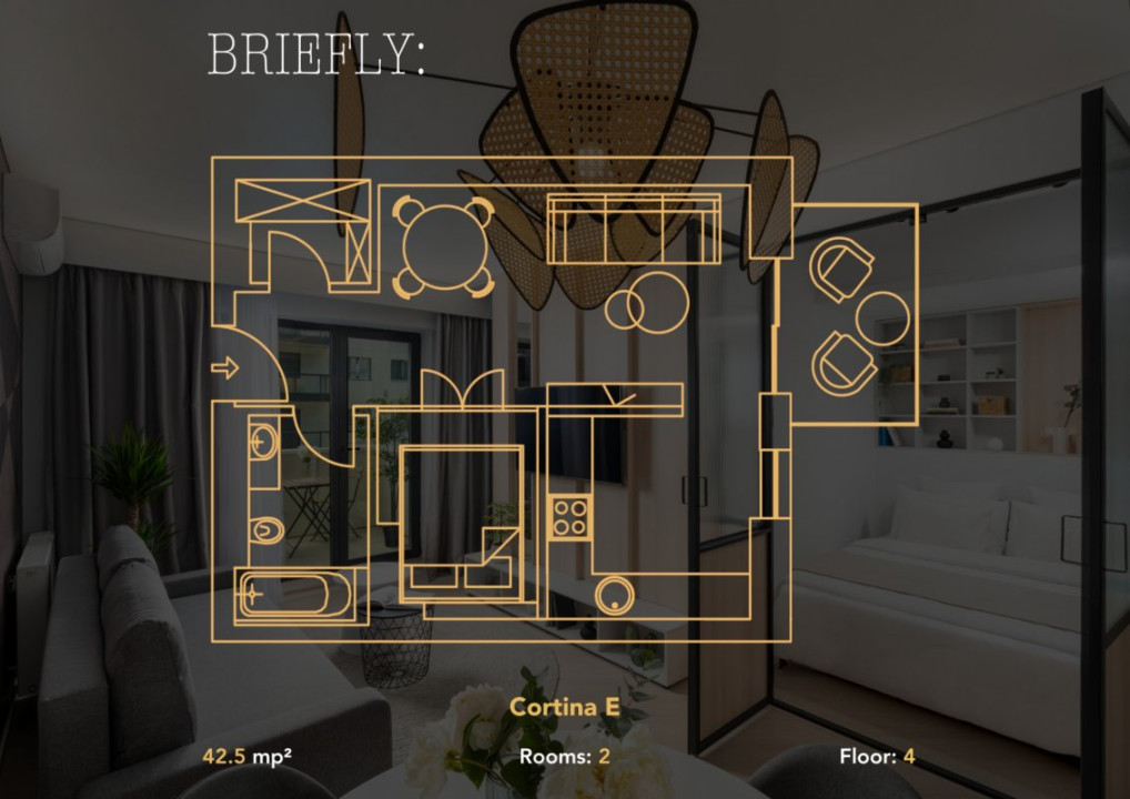 Cortina North Pipera Ready to move by Urbanesq | Smart 1BR & Parking  TVA INCLUS