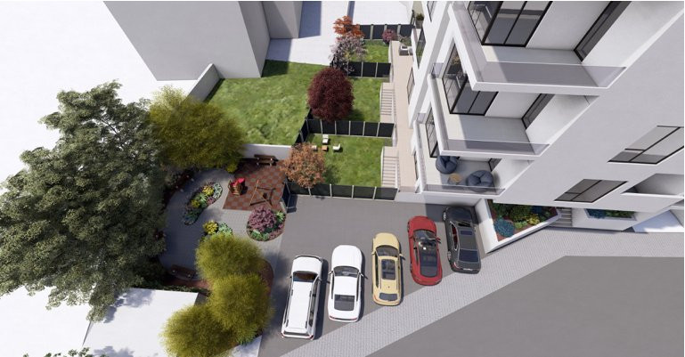 Dacia-Mosilor duplex cu vedere Sud