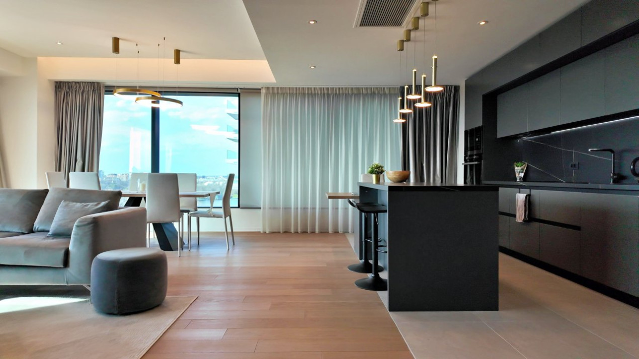 One Mircea Eliade - Floreasca | 4 Rooms + Terrace Open View | Lemon Design