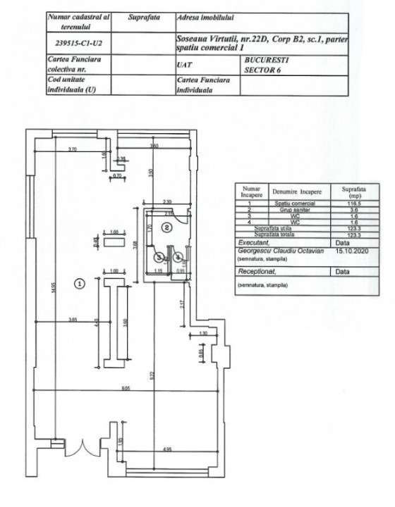 Spatiu comercial | Inchiriat 5 ani | Virtutii Park Residence | Investitie
