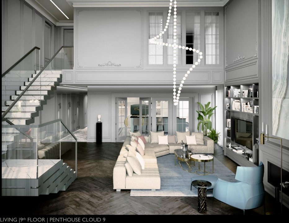 Cloud9 Residence | PENTHOUSE RAFINAT 800 mp cu 4 locuri parcare |