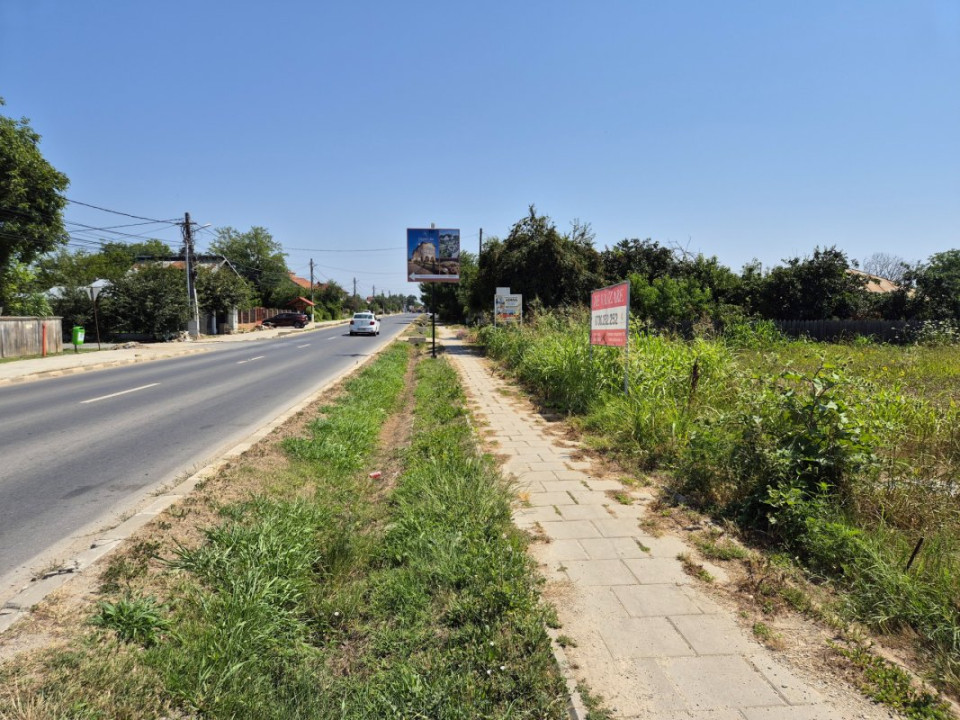 Teren de 785mp cu deschidere dublă 23/34m, strada principală Ciofliceni!