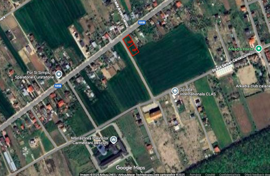 Teren de 785mp cu deschidere dublă 23/34m, strada principală Ciofliceni!
