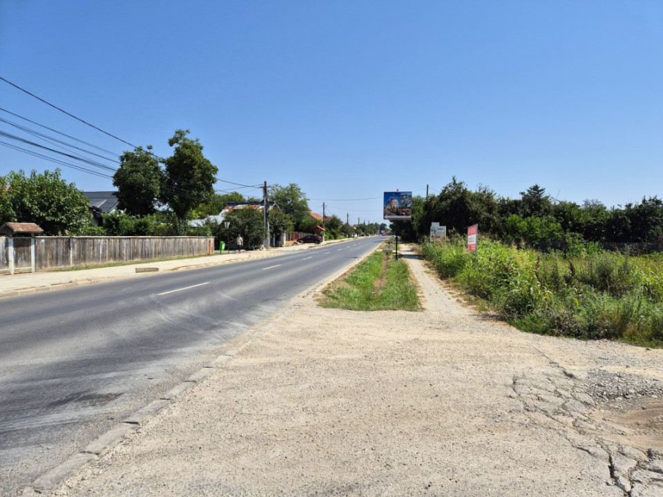 Teren de 785mp cu deschidere dublă 23/34m, strada principală Ciofliceni!
