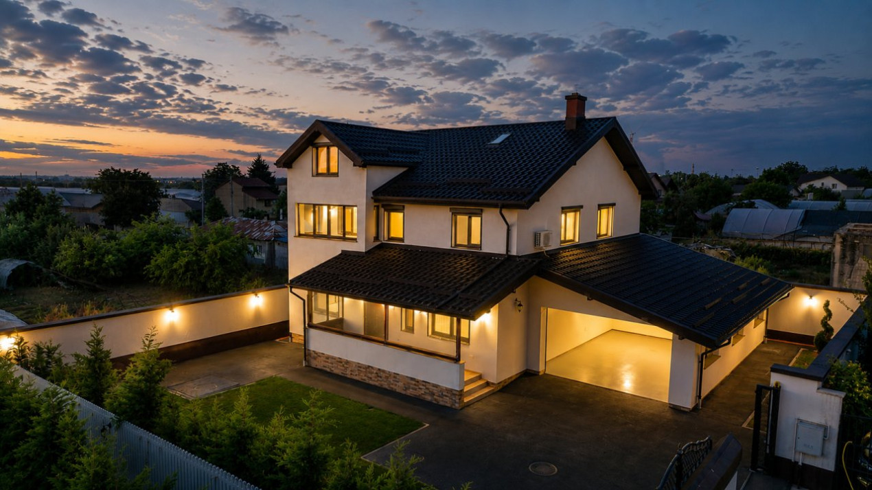 Casă premium de vânzare în Adunații Copăceni – 326 mp utili, 492 mp teren, garaj