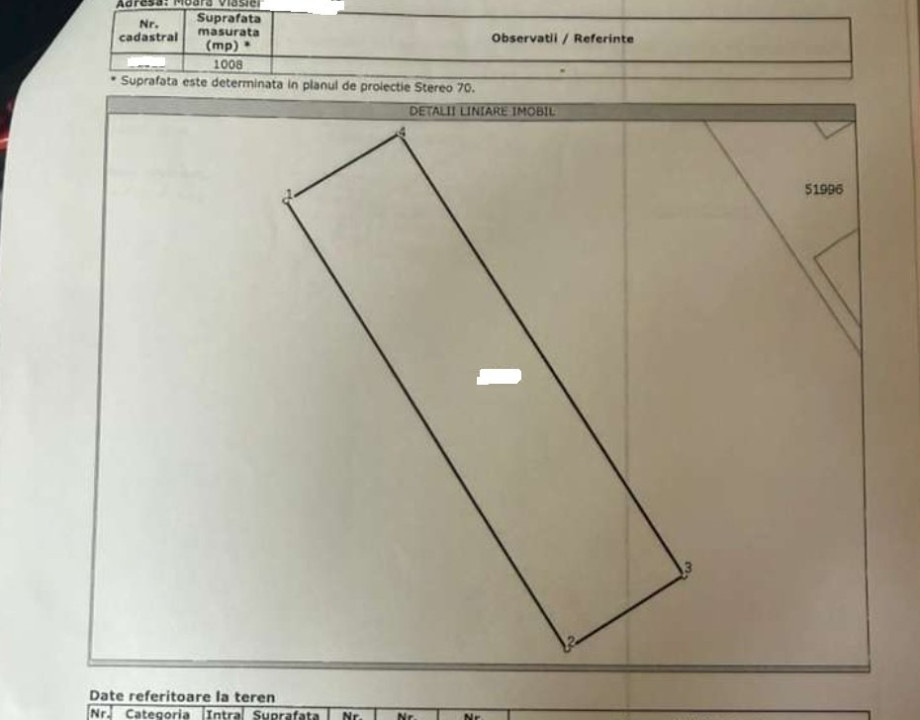 Teren intravilan-Moara Vlasiei 1.008 mp, toate utilitățile, la marginea pădurii
