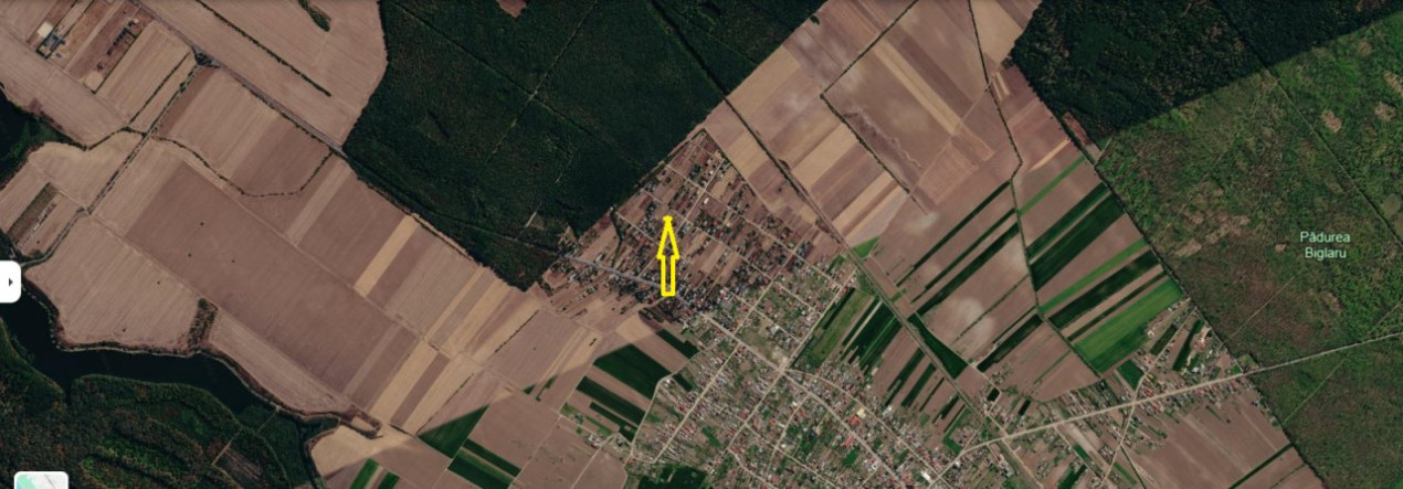 Teren intravilan-Moara Vlasiei 1.008 mp, toate utilitățile, la marginea pădurii