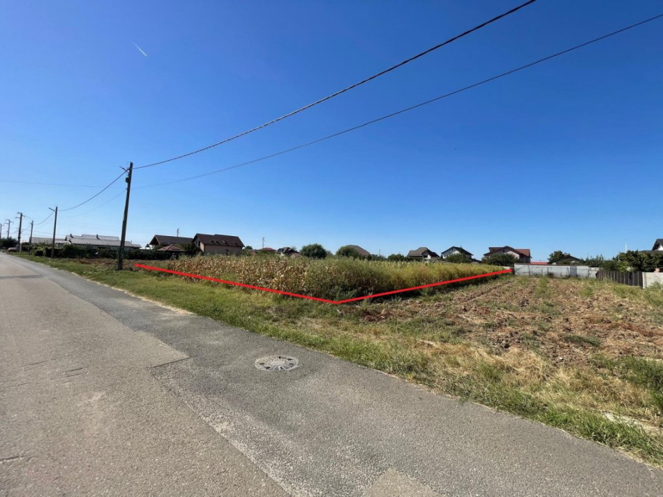 Teren intravilan-Moara Vlasiei 1.008 mp, toate utilitățile, la marginea pădurii