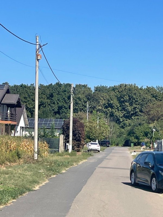 Teren intravilan-Moara Vlasiei 1.008 mp, toate utilitățile, la marginea pădurii