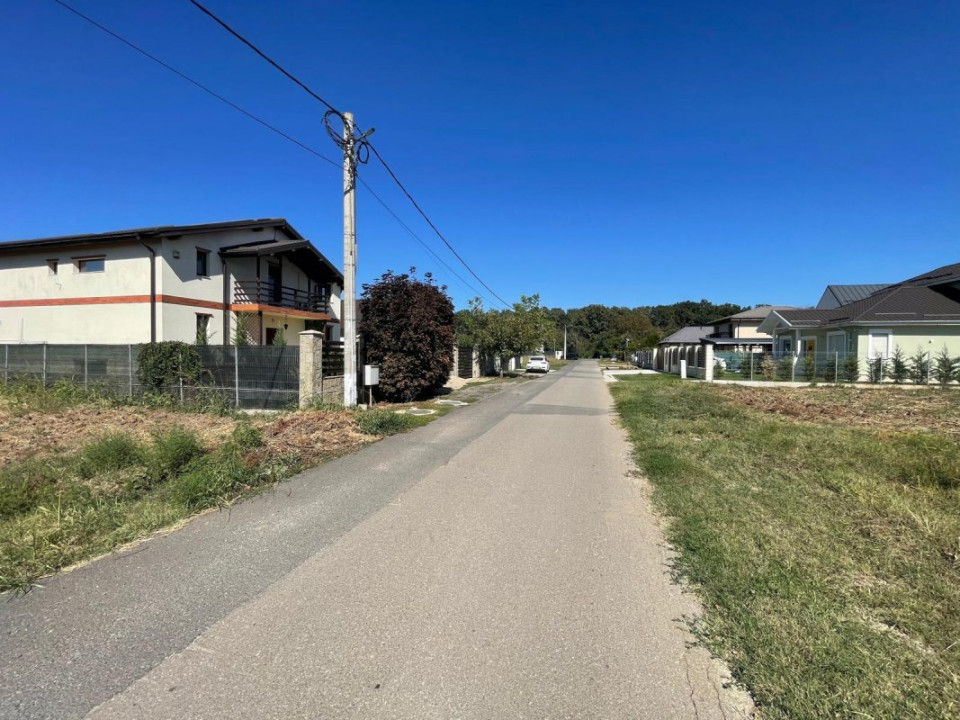 Teren intravilan-Moara Vlasiei 1.008 mp, toate utilitățile, la marginea pădurii