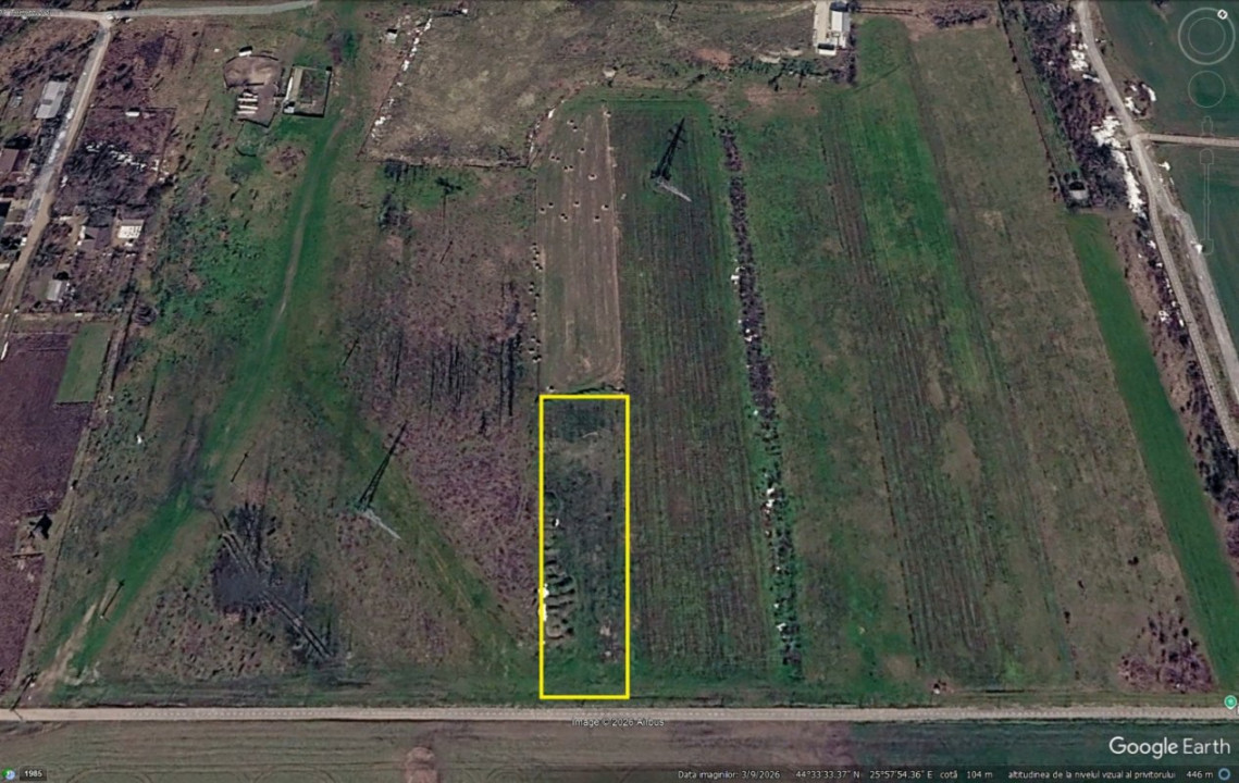 TEREN INTRAVILAN 3.870 MP – BUFTEA | ZONA TAMASI | FRONT STRADAL 32 ML