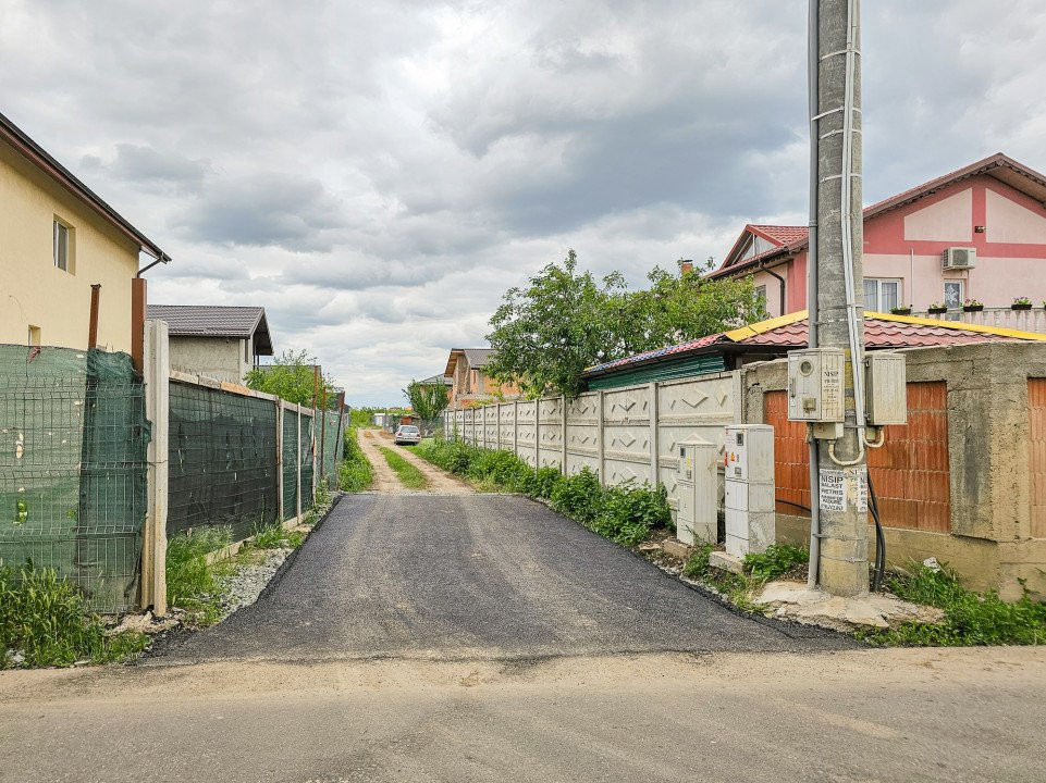 Curte 530mp între case, semistradal, Bragadiru, str Dunarii