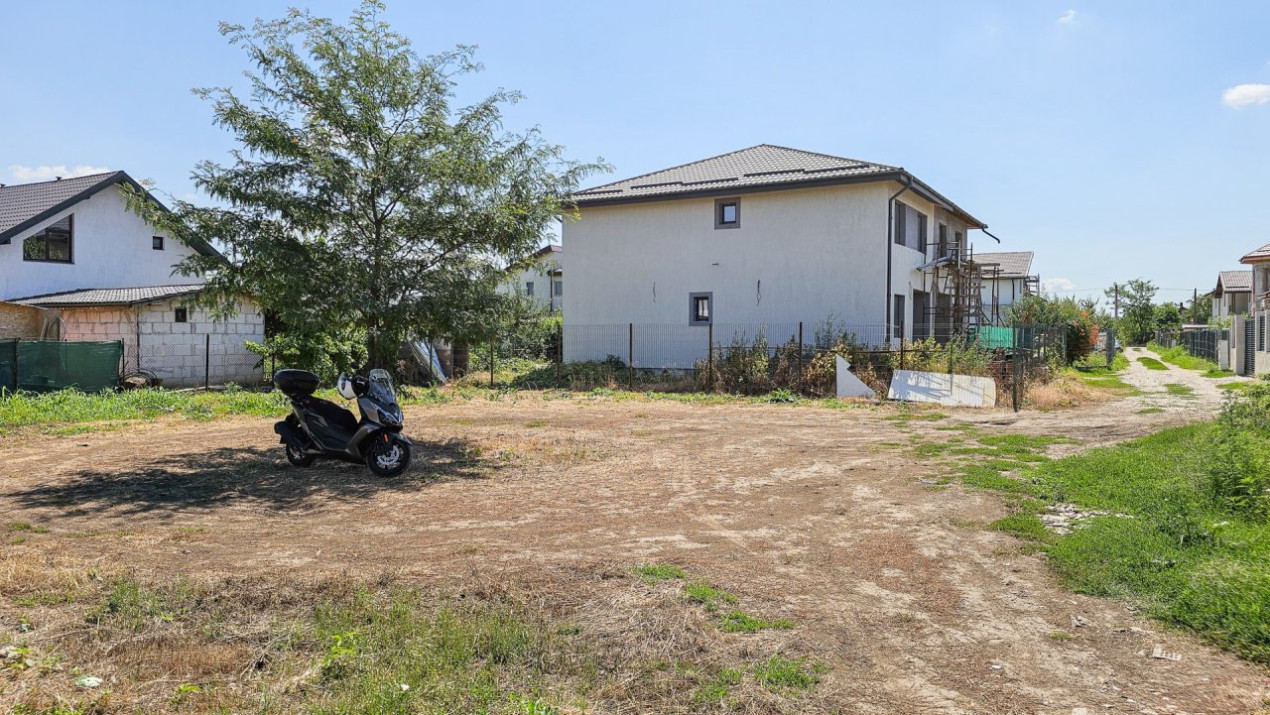 Curte 530mp între case, semistradal, Bragadiru, str Dunarii