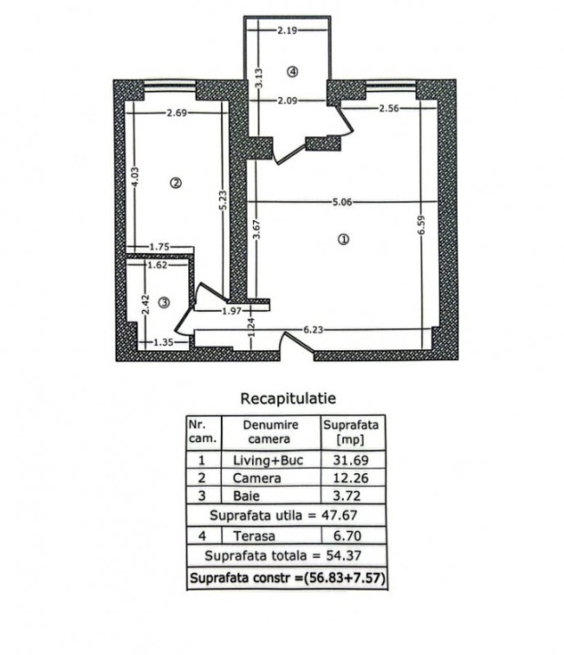 Apartament 2 camere | Parcului 20 | TVA inclus