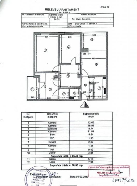 APARTAMENT 4 CAMERE - UNIRII – MATEI BASARAB | BLOC 2001 | PARCARE | BUNCAR