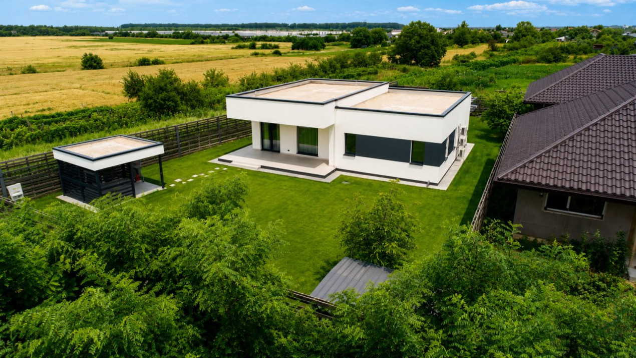 Corbeanca | Vilă de Designer | NZEB A+ | Teren 1.082 mp