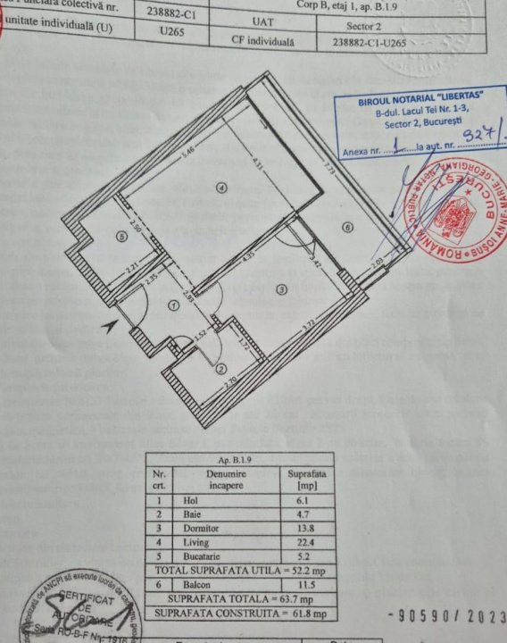 Apartament premium, pretabil birou, ansamblul YACHT KID, Barbu Vacarescu