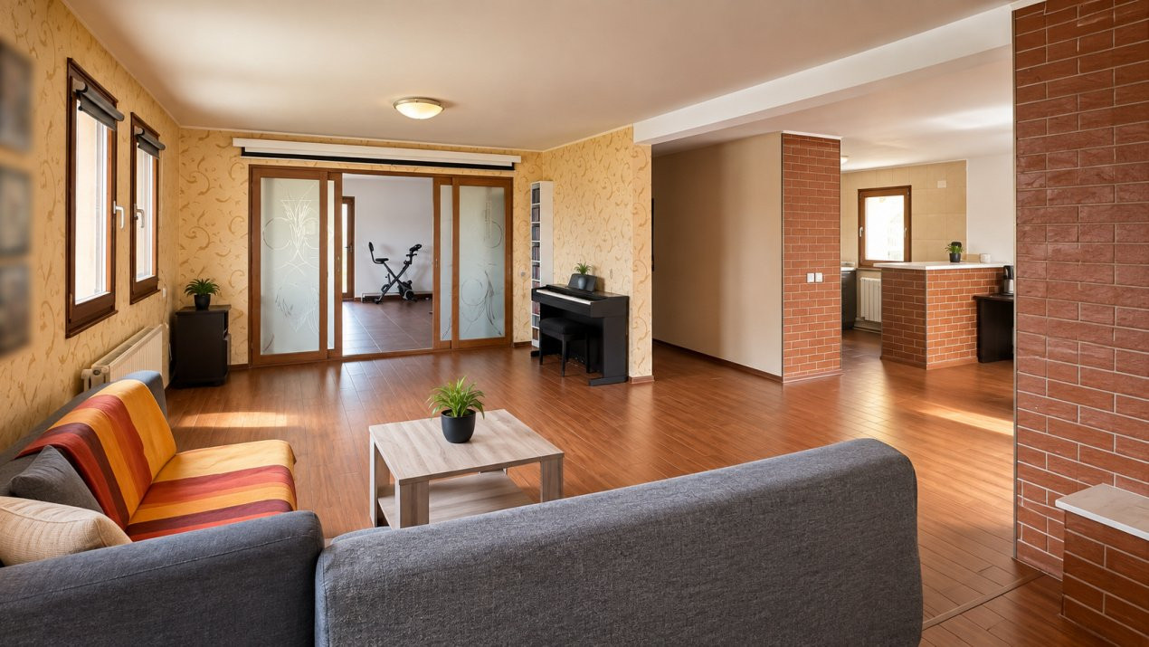 Casă de lemn pe malul lacului, Balotești — 7 camere