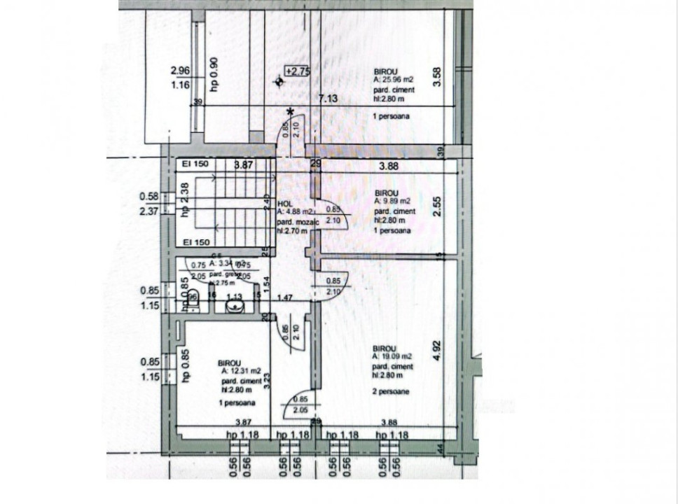 Spatiu birouri | 4 camere | 96 mp | Bucurestii Noi 48