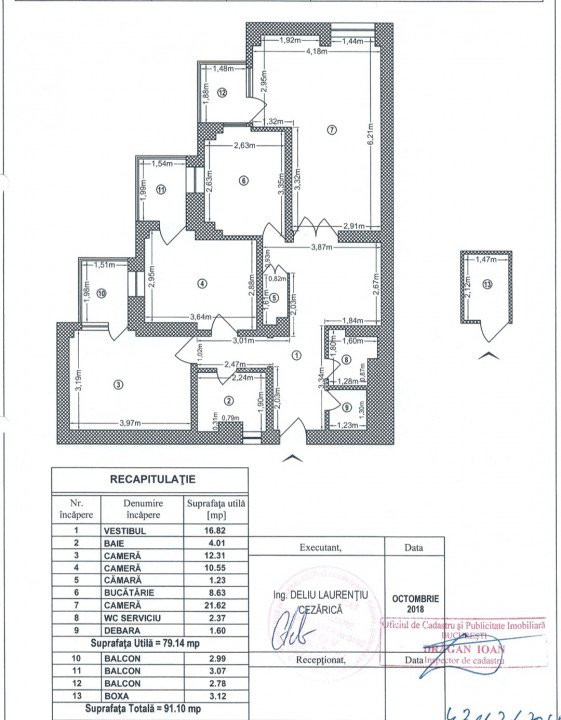 Marriott 13 Septembrie I Apartament 3 camere zona PREMIUM