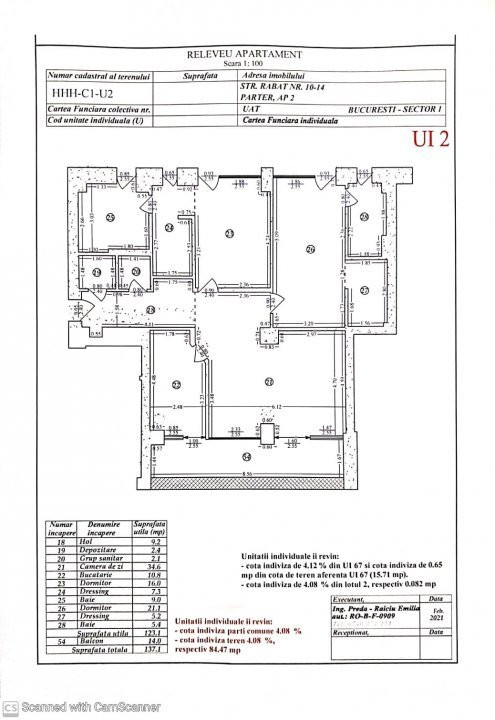 apartament 3 camere de inchiriat- zona exclusivista- Dorobanti- Capitale