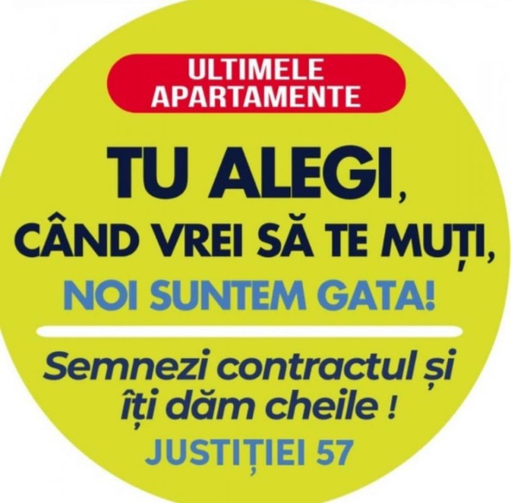 Unirii, apartament cu priveliste catre Sud-Vest, gata de mutat