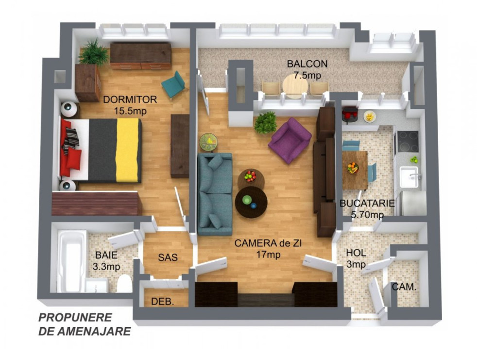 St. cel Mare, langa Spitalul de Urgenta: apt. 2 camere, cu randament excelent!