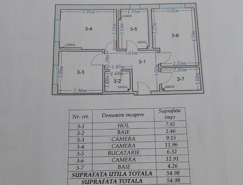 🏡 Apartament 3 camere complet mobilat și utilat – Aleea Mizil, București