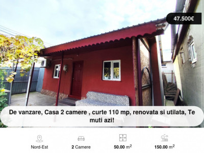  Casa in Com. Pantelimon, renovata si utilata - La pret de garsoniera!