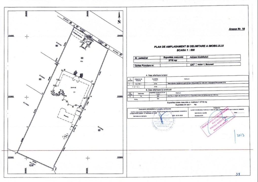 Vilă 14 camere, 1.357 mp, teren 3.718 mp, piscină, teren tenis, grădină superbă