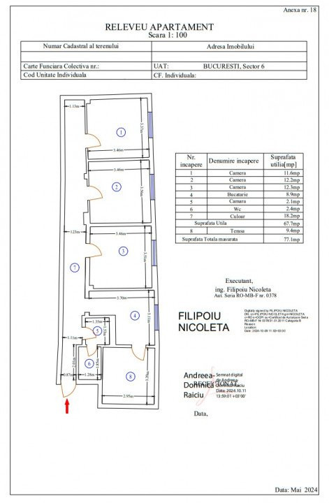 Cotroceni | Apartament 3 camere in vila 